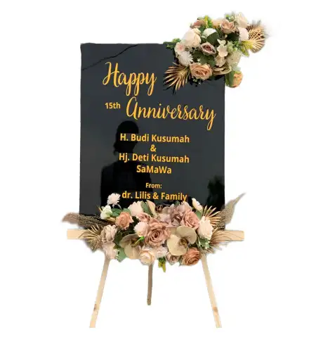 Papan Bunga Akrilik Tempat Akad Nikah Bekasi