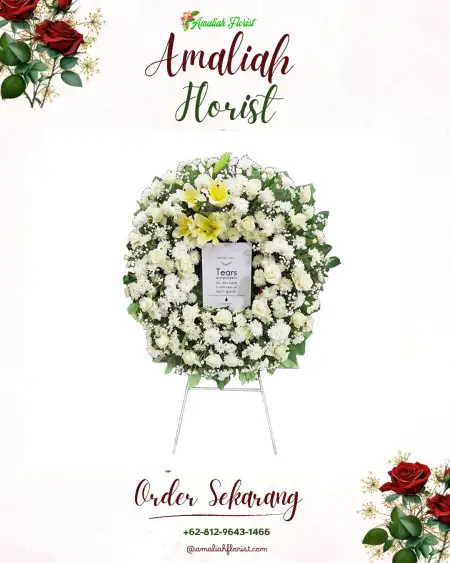 Krans Bunga Duka Tempat Akad Nikah Bekasi
