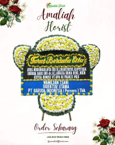 Papan Bunga Duka Tempat Akad Nikah Bekasi